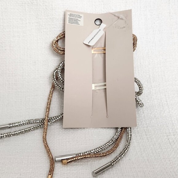 Anthropologie Sparkly Rhinestone Embellished Bow Hair Clips & Headband - New - Picture 6 of 8